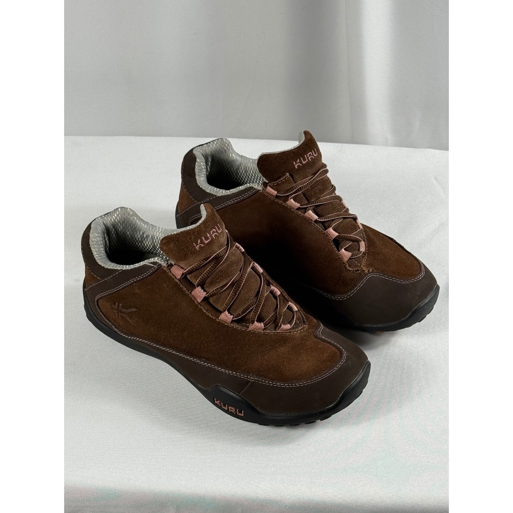 Kuru Chicane Brown Suede Leather Hiking Trail Running Shoes Women Size 8.5